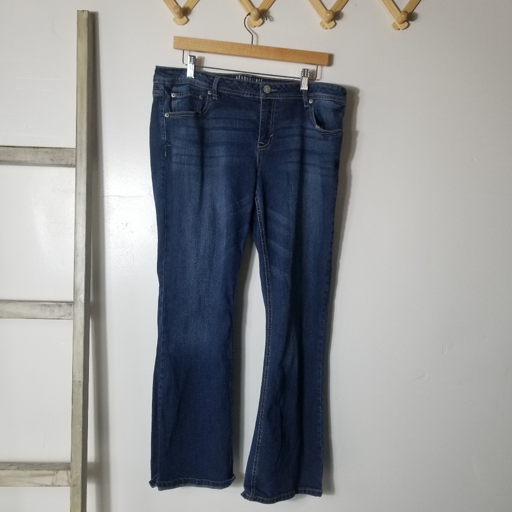 AEROPOSTALE WOMEN'S BOOT JEANS SIZE 16 SHORT